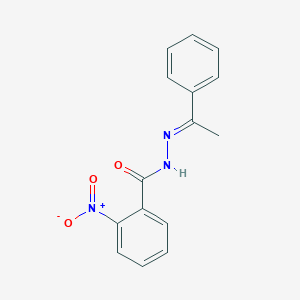 molecular formula C15H13N3O3 B324131 2-nitro-N'-(1-phenylethylidene)benzohydrazide 
