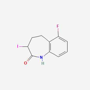 2H-1-Benzazepin-2-one, 6-fluoro-1,3,4,5-tetrahydro-3-iodo-
