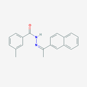 molecular formula C20H18N2O B324132 3-methyl-N'-[1-(2-naphthyl)ethylidene]benzohydrazide 