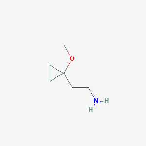 molecular formula C6H13NO B3241321 2-(1-Methoxycyclopropyl)ethanamine CAS No. 1455037-17-8