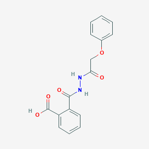 molecular formula C16H14N2O5 B324134 2-{[2-(Phenoxyacetyl)hydrazino]carbonyl}benzoic acid 