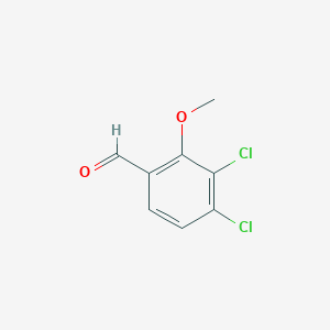molecular formula C8H6Cl2O2 B3241345 3,4-Dichloro-2-methoxybenzaldehyde CAS No. 145742-36-5
