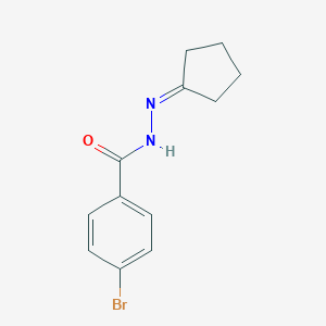 molecular formula C12H13BrN2O B324135 4-bromo-N'-cyclopentylidenebenzohydrazide 