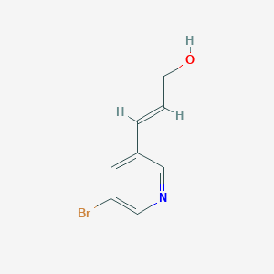 molecular formula C8H8BrNO B3241353 3-(5-Bromopyridin-3-yl)prop-2-en-1-ol CAS No. 145743-87-9