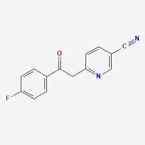 6-(2-(4-Fluorophenyl)-2-oxoethyl)nicotinonitrile