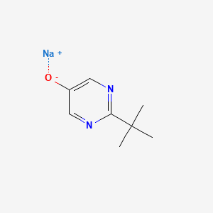 molecular formula C8H11N2NaO B3241394 5-Pyrimidinol, 2-(1,1-dimethylethyl)-, sodium salt CAS No. 146237-62-9