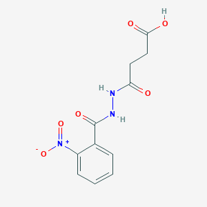 molecular formula C11H11N3O6 B324142 4-[2-(2-Nitrobenzoyl)hydrazino]-4-oxobutanoic acid 
