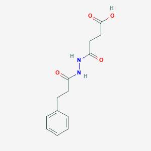 molecular formula C13H16N2O4 B324143 4-Oxo-4-[2-(3-phenylpropanoyl)hydrazino]butanoic acid 