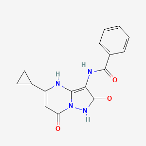 N-(5-Cyclopropyl-2,7-dioxo-1,2,4,7-tetrahydropyrazolo[1,5-A]pyrimidin-3-YL)benzamide