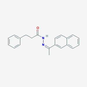 molecular formula C21H20N2O B324146 N'-[1-(2-naphthyl)ethylidene]-3-phenylpropanohydrazide 