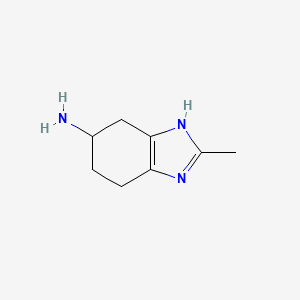 2-methyl-4,5,6,7-tetrahydro-1H-1,3-benzodiazol-6-amine