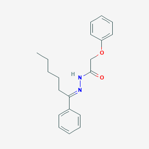 molecular formula C20H24N2O2 B324147 2-phenoxy-N'-[(1E)-1-phenylhexylidene]acetohydrazide 