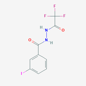 molecular formula C9H6F3IN2O2 B324149 3-iodo-N'-(trifluoroacetyl)benzohydrazide 