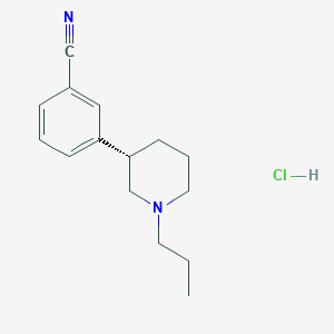 molecular formula C15H21ClN2 B3241491 S(-)-DS 121 hydrochloride CAS No. 146798-33-6