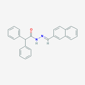 molecular formula C25H20N2O B324150 N'-(2-naphthylmethylene)-2,2-diphenylacetohydrazide 