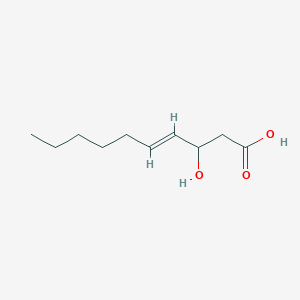 molecular formula C10H18O3 B3241504 trans-3-Hydroxydec-4-enoc acid CAS No. 146935-43-5