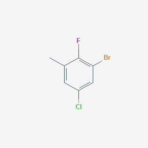 molecular formula C7H5BrClF B3241507 3-Bromo-2-fluoro-5-chlorotoluene CAS No. 146948-69-8