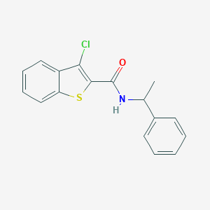 molecular formula C17H14ClNOS B324151 3-chloro-N-(1-phenylethyl)-1-benzothiophene-2-carboxamide 