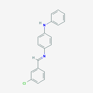 molecular formula C19H15ClN2 B324153 N-(4-anilinophenyl)-N-(3-chlorobenzylidene)amine 