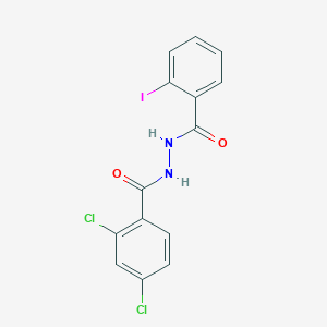 molecular formula C14H9Cl2IN2O2 B324155 2,4-dichloro-N'-(2-iodobenzoyl)benzohydrazide 