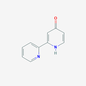 molecular formula C10H8N2O B3241554 [2,2'-Bipyridin]-4(1H)-one CAS No. 14712-32-4