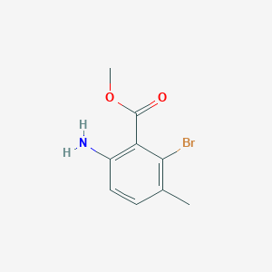 molecular formula C9H10BrNO2 B3241557 Methyl 6-amino-2-bromo-3-methylbenzoate CAS No. 147149-88-0