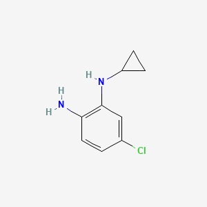 molecular formula C9H11ClN2 B3241578 5-chloro-N1-cyclopropylbenzene-1,2-diamine CAS No. 147245-30-5