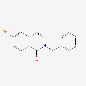 molecular formula C16H12BrNO B3241606 2-Benzyl-6-bromo-isoquinolin-1-one CAS No. 147497-41-4