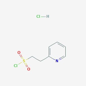 molecular formula C7H9Cl2NO2S B3241609 2-(Pyridin-2-yl)ethane-1-sulfonyl chloride hydrochloride CAS No. 147529-66-6