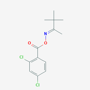 molecular formula C13H15Cl2NO2 B324161 3,3-dimethyl-2-butanone O-(2,4-dichlorobenzoyl)oxime 