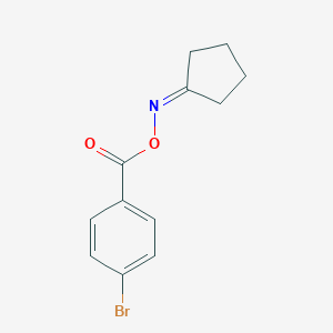 molecular formula C12H12BrNO2 B324163 cyclopentanone O-(4-bromobenzoyl)oxime 