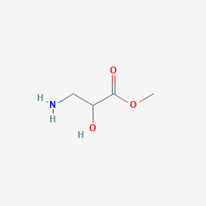 molecular formula C4H9NO3 B3241653 Methyl 3-amino-2-hydroxypropanoate CAS No. 147851-98-7