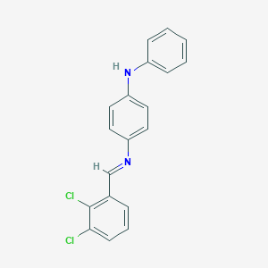 molecular formula C19H14Cl2N2 B324166 N-(4-anilinophenyl)-N-(2,3-dichlorobenzylidene)amine 