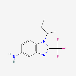 1-(butan-2-yl)-2-(trifluoromethyl)-1H-1,3-benzodiazol-5-amine