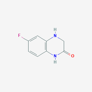 molecular formula C8H7FN2O B3241682 6-fluoro-3,4-dihydro-1H-quinoxalin-2-one CAS No. 148010-65-5