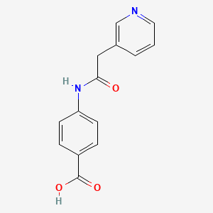 molecular formula C14H12N2O3 B3241686 4-[2-(Pyridin-3-yl)acetamido]benzoic acid CAS No. 1480111-47-4