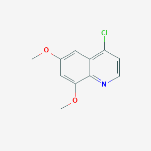 molecular formula C11H10ClNO2 B3241688 4-Chloro-6,8-dimethoxyquinoline CAS No. 148018-31-9