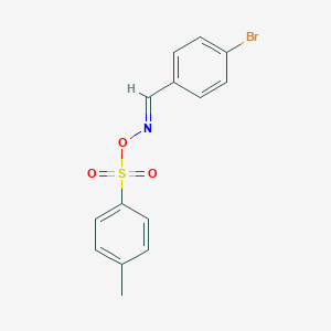molecular formula C14H12BrNO3S B324170 1-Bromo-4-({[(4-methylphenyl)sulfonyl]oxyimino}methyl)benzene 