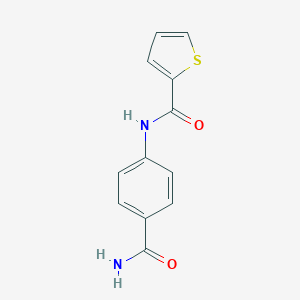 molecular formula C12H10N2O2S B324173 N-(4-carbamoylphenyl)thiophene-2-carboxamide 