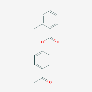 molecular formula C16H14O3 B324177 4-Acetylphenyl 2-methylbenzoate 