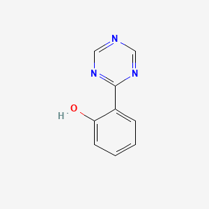 molecular formula C9H7N3O B3241785 Phenol, 2-(1,3,5-triazin-2-yl)- CAS No. 14848-04-5