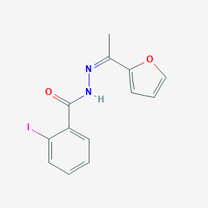 molecular formula C13H11IN2O2 B324183 N'-[1-(2-furyl)ethylidene]-2-iodobenzohydrazide 
