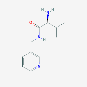molecular formula C11H17N3O B3241861 (S)-2-Amino-3-methyl-N-pyridin-3-ylmethyl-butyramide CAS No. 148743-31-1
