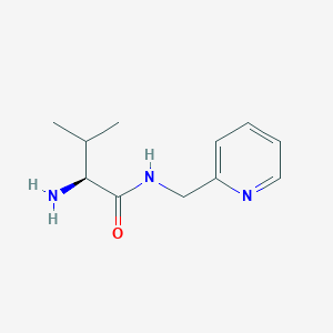 molecular formula C11H17N3O B3241866 (S)-2-Amino-3-methyl-N-pyridin-2-ylmethyl-butyramide CAS No. 148743-32-2