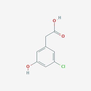molecular formula C8H7ClO3 B3241903 (3-Chloro-5-hydroxyphenyl)acetic acid CAS No. 149029-88-9