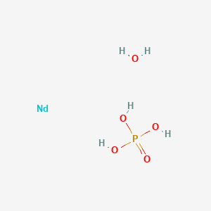 molecular formula H5NdO5P B3241908 Neodymium(III) phosphate hydrate (REO) CAS No. 14913-17-8
