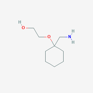 molecular formula C9H19NO2 B3241920 2-([1-(Aminomethyl)cyclohexyl]oxy)ethan-1-OL CAS No. 1492798-29-4