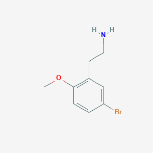 molecular formula C9H12BrNO B3241957 2-(5-Bromo-2-methoxyphenyl)ethanamine CAS No. 149488-99-3