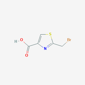 molecular formula C5H4BrNO2S B3241970 2-(Bromomethyl)-1,3-thiazole-4-carboxylic acid CAS No. 149518-54-7