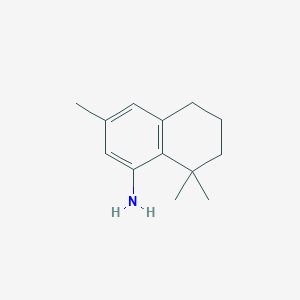 molecular formula C13H19N B3241994 3,8,8-Trimethyl-5,6,7,8-tetrahydronaphthalen-1-amine CAS No. 149620-31-5